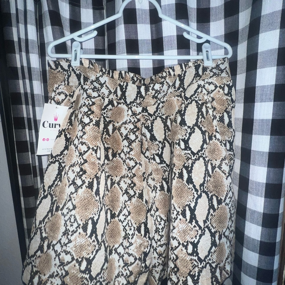 Snake Print Women's Shorts